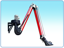 welding smoke, particles, and gases suction arm for industrial use